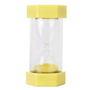 Reloj de arena moderno seguro, recurso creado por profesores para juegos para niños y decoración, temporizador 1 min, 5 min, 10 min, 15 min, 30 min y 60 min, acrílico, Amarillo, 3 minutes