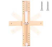 Reloj de Arena para Sauna de Madera de Pino Natural, Cristal Robusto y Resistente al Calor, 15 Minutos, Montaje en Pared, Respetuoso con el Medio, Reloj de Sauna + 2 Tornillos de Acero Inoxidable
