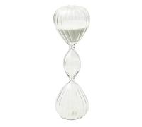 Reloj De Arena Temporizador de Reloj Arena Irregular Tres Capas, Herramienta gestión del Tiempo Cocina y Oficina, Instalado en el hogar para La GestióN del Tiempo(Striped White Sand)