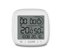 Reloj de baño número. ""Chipre", ventosa, posar y colgar., blanco