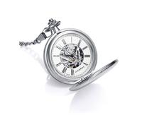 Reloj de bolsillo caja de metal con movimiento automático Bolsillo 41153-02
