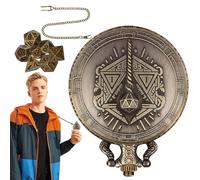 Reloj de bolsillo de dados - Juego portátil con juguetes de concha de reloj de bolsillo | Juego de dados de metal de 7 piezas Accesorio para juagos Steampunk | Herramienta de juago de mesa compacta pa