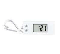 Reloj de bolsillo digital - Reloj de pantalla compacto, mini rastreador de tiempo, temporizador de pantalla transparente, reloj digital silencioso con colgante para escritorio de estudiante, dije de