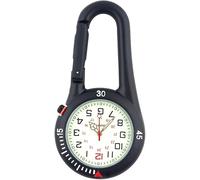 Reloj De Bolsillo Mecánico con Cadena Reloj De Bolsillo, Reloj Al Aire Libre Mini Esfera Redonda Números Arábigos Cuarzo Clip Analógico Mosquetón Gancho Reloj/Reloj Vintage Bronce Steampunk,