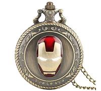 Reloj de bolsillo para hombre, reloj de bolsillo de cuarzo, collar y cadena, reloj analógico, regalo para hombres