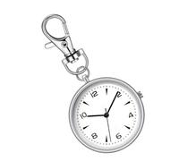 Reloj de bolsillo para hombre - Reloj portátil y descubierto | Reloj portátil silencioso unisex | Acero inoxidable, cuarzo ultrafino para mochilas de viaje, casa, trabajo, mujer, hombre, SC