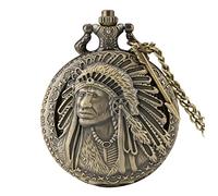 Reloj De Bolsillo Retro Bronce Viejo Hombre Antiguo Cuarzo Bolsillo Analógico Reloj Relojes Relojes Aleación ENGAÑAR Reloj de cadena Colección antigua con accesorio. Relojes De Bolsillo ( Size : Bronz