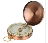 Reloj de bolsillo vintage de metal, brújula, portátil, vintage, retro, de cobre, brújula para mochileros al aire libre, camping, senderismo
