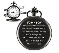 Reloj de bolsillo vintage, regalos para hijo de mamá, regalos del día de San Valentín para hijo, regalos del día del padre para hijo, reloj de bolsillo para hijo, idea de regalo de padre mamá a hijo,