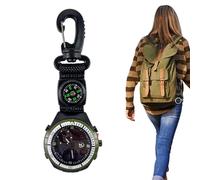 Reloj de brújula para hombre - 4,5 x 1,6 x 13,5 cm Brújula fosforescente | Reloj de bolsillo multifuncional con, para deporte, alpinismo, , hombres y mujeres, senderismo en AI completo