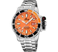 Reloj De Buceo Para Hombre Lotus L18938/2 Con Esfera Naranja