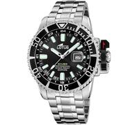 Reloj De Buceo Para Hombre Lotus L18938/4 Con Esfera Negra