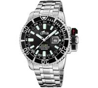 Reloj De Buceo Para Hombre Lotus L18938/4 Con Esfera Negra
