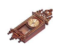 Reloj de Casa de Muñeca Vintage, Accesorios de Casa de Muñeca Miniatura Escala 1:12, Reloj de Pared Vintage del Abuelo de Aleación de Madera Decoración del Hogar, Como se muestra en la figura