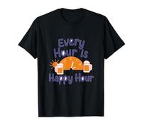 Reloj de cerveza con gráfico Every Hour Is Happy Hour Camiseta
