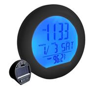 Reloj de Coche | Reloj Inteligente Para Automóvil Con Energía Solar,Calendario Con Pantalla LED,para el Aula el Baño la Mesa la Mesita de Noche la la