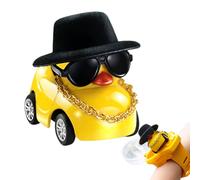 Reloj de coche teledirigido, 5.5G Linda muñeca de pato para coche teledirigido iluminado LED correa de silicona con carga USB reloj de carreras para