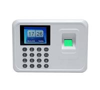 Reloj de control de asistencia, A5 2.4in Sistema de asistencia biométrica huellas dactilares reloj Reloj Grabador Dispositivo grabación oficina Máquina electrónica(Bianco)
