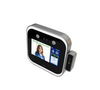 Reloj de control de asistencia, Detector de temperatura muñeca con reconocimiento facial y pantalla táctil 5.0, contraseña, biométrico, máquina asistencia inteligente