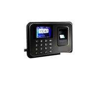 Reloj de control de asistencia, Grabadora de tiempo biométrica con huella dactilar y unidad USB, lector tarjetas identificación asistencia for empleados(A)