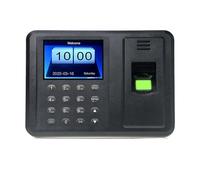 Reloj de control de asistencia, Máquina de asistencia biométrica con huella dactilar USB, pantalla LCD TFT 2,8'', software gratuito, lector registro empleados contraseña