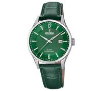 Festina Swiss Made Reloj Hombre Analógico de Cuero Verde