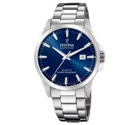 Festina Swiss Made Reloj Hombre Analógico de Acero Inoxidable 316l Plateado