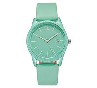 Reloj de cuarzo casual para mujer, de cuarzo, correa de piel, reloj de pulsera de piel, reloj minimalista creativo para mujer, reloj de pulsera digital, regalos para novias, Rosa., talla única, Correa