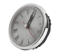 Reloj de cuarzo de 65 mm de diámetro con números romanos, pieza de repuesto para reparación de relojes y proyectos de manualidades (plateado)