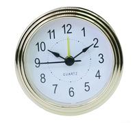 Reloj de cuarzo de 78 mm con números arábigos claros y guía de instalación sencilla (dorado)