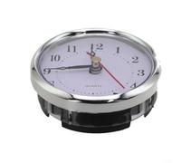 Reloj de cuarzo de repuesto con números arábigos y romanos para uso en interiores, se adapta a agujeros estándar de 2 8 pulgadas de diámetro con junta de goma (árabe)