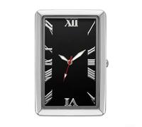 Reloj de cuarzo para coche con pantalla de cristal, escala de números 3, 6, 9, 12, incluye calcomanía y abrazadera Tuyere para uso en el salpicadero del vehículo (E)