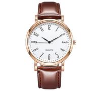 Reloj de cuarzo para hombre de negocios 1596# -6 reloj cinturón casual reloj de pulsera vintage reloj de pulsera Los relojes más hermosos para hombres regalos para compañeros de cuarto, c, talla