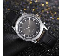 Reloj de cuarzo para hombre, informal, con correa de malla de acero inoxidable, esfera de negocios, reloj de árbitro, L, One Size