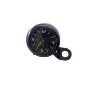 Reloj de cuarzo para motocicleta, con función luminosa, montaje en espejo retrovisor para manillar de bicicleta, carcasa de ABS, color negro