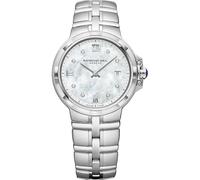 Reloj de Cuarzo Raymond Weil Parsifal Ladies, Madre Perla, Día, 8 Diamantes