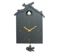 Reloj De Cuco Reloj de Cuco Madera Negro for Sala Estar, Columpio, Reloj Pared, Alarma pájaro, hogar Moderno for niños