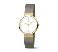 Reloj De Dama Boccia Titanium 3283-05 Bicolor Con Cristal De Zafiro Ø34mm
