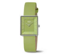 Reloj De Dama Boccia Titanium 3351-03 Rectangular Verde Manzana