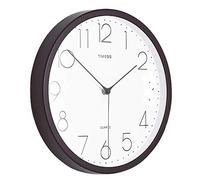 Reloj de decoración de pared de pared montada en la casa/Reloj en la pared Silent No Ticking Quartz de calidad, que no es de batería que funciona con operaciones redondas fáciles de leer Classroom