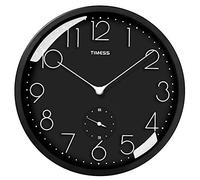 Reloj de decoración de pared de pared montada en la casa/Reloj en la pared Silent No Ticking Quartz de calidad, que no es de batería que funciona con operaciones redondas fáciles de leer Classroom