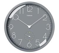 Reloj de decoración de pared de pared montada en la casa/Reloj en la pared Silent No Ticking Quartz de calidad, que no es de batería que funciona con operaciones redondas fáciles de leer Classroom