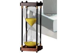 Reloj de decorativo, elegante temporizador de , elegante herramienta de gestión del tiempo, diseño creativo de vidrio, (30 minutos, dorado), ideal para sala de estar, negocios, decoración