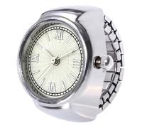 Reloj de dedo - de reloj pequeño creativo, accesorio de para hombres y mujeres, espejo de vidrio orgánico + movimiento de precisión, componente de acabado metálico, para y