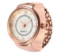 Reloj de dedo genérico, anillo de reloj de dedo - reloj de anillo de moda - pequeños relojes creativos para hombres y mujeres, accesorio de moda para fiestas, fechas, vacaciones, oro rosa, Petit cadre