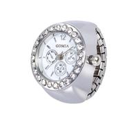 Reloj de Dedo Vintage, Anillo de Cuarzo de, joyería Unisex, Pulsera elástica para la mayoría de los Dedos, iniciador de conversación Creativo, Reloj Moderno y Funcional para un Tallo de Estilo