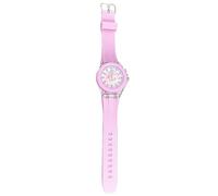 Reloj de dibujos animados para niños, analógico, correa de silicona para profesores de tiempo brillante, con bonitos vatios, fácil de leer, para exteriores, viajes, escuela, rosa, Refer to description