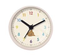 Reloj De Ducha Impermeable: Decoración De Pared Silenciosa, Resistente A La Humedad La Niebla, Colocación Colgante Con 3 Ventosas 2 Pies, Operado Con Orificio Para Gancho, Soporte Plegable Taza