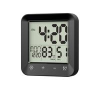 Reloj de ducha: material LCD ABS, reloj de baño | 4 pantalla LCD impermeable de 157 g, pantalla de temperatura de cuenta regresiva mejora la rutina para el entrenamiento de zapatos y las sesiones de