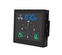 Reloj De Ducha Resistente Al Agua: Pantalla Digital Silenciosa Que No Hace, Funciona Con Pilas, Soporte De Pared Con, Monitor De Humedad Y Temperatura Interior | Temporizador De Cocina